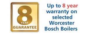 Up to 8 years warranty on some boilers